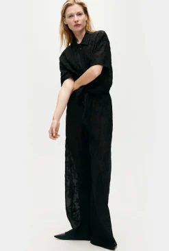 CLIP SILK BIAS CUT PANTS TULIPA BLACK