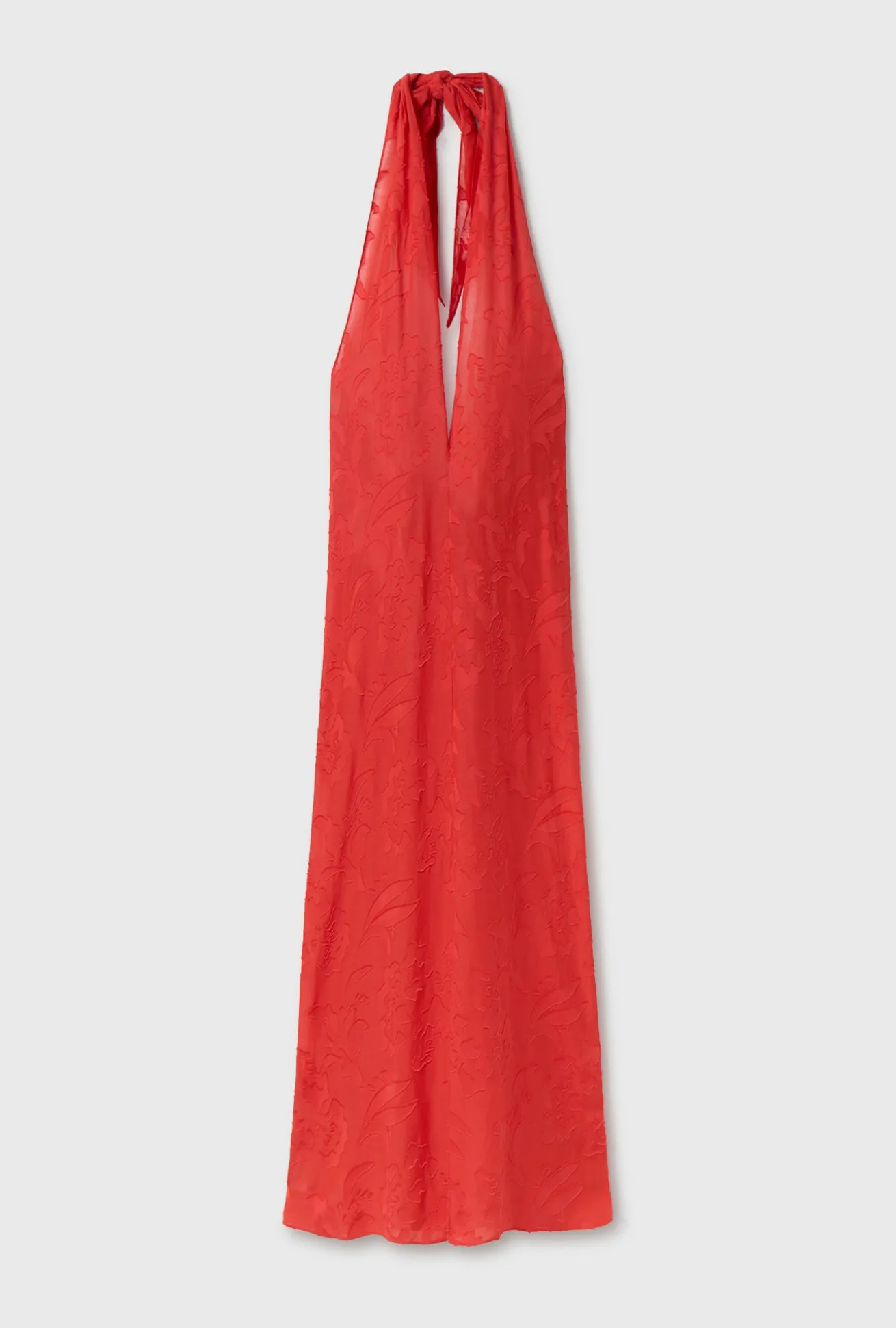 CLIP SILK WRAP SKIRT GERANIUM
