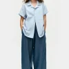 COTTON CAMP SHIRT STORM STRIPE