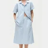 COTTON MIDI SKIRT STORM STRIPE