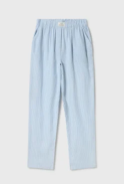 COTTON PAPER BAG PANTS STORM STRIPE