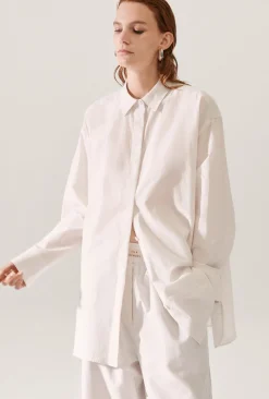 COTTON SILK MORNING SHIRT DUST