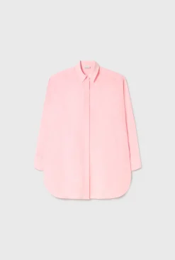 COTTON SILK MORNING SHIRT HYDROGEN