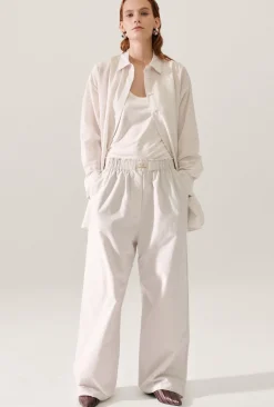 COTTON SILK MORNING SHIRT DUST