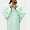 COTTON SILK ROUND SHIRT DEW