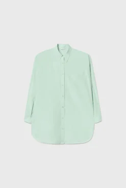 COTTON SILK ROUND SHIRT DEW