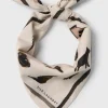 COTTON SILK SCARF MIRACLES HAZELNUT