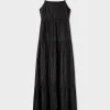CRINKLE BOUNCE DRESS BLACK