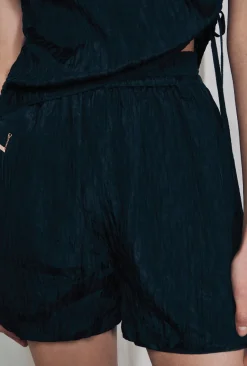 CRINKLE SHORTS BLACK