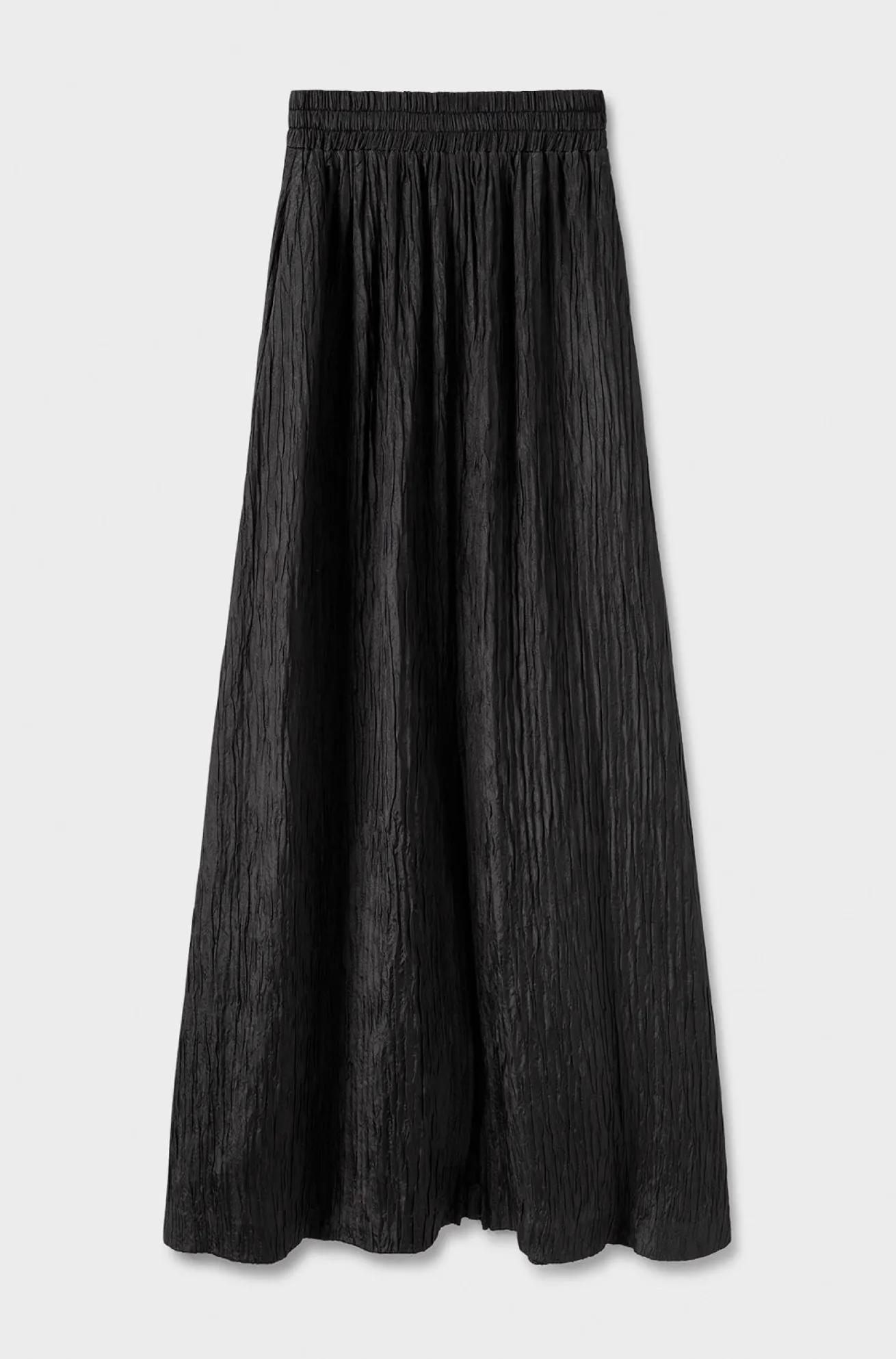 CRINKLE SKIRT BLACK