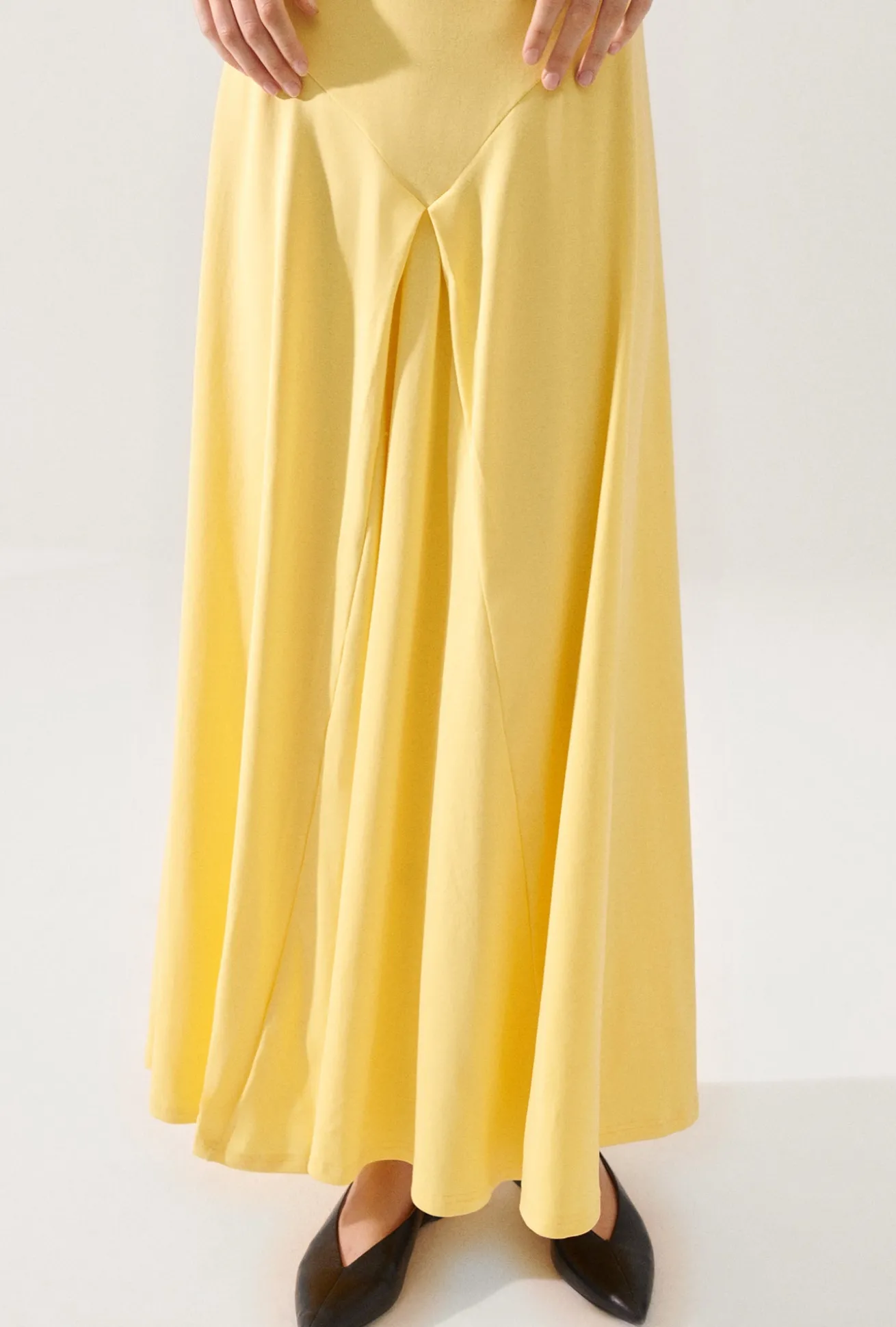 CROCHET TRIM DRESS TITANATE