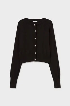 CROPPED CARDIGAN BLACK