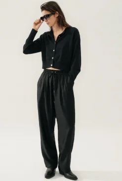 CROPPED CARDIGAN BLACK