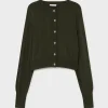 CROPPED CARDIGAN CEDAR