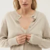 CROPPED CARDIGAN HAZELNUT