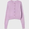 CROPPED CARDIGAN LILAC