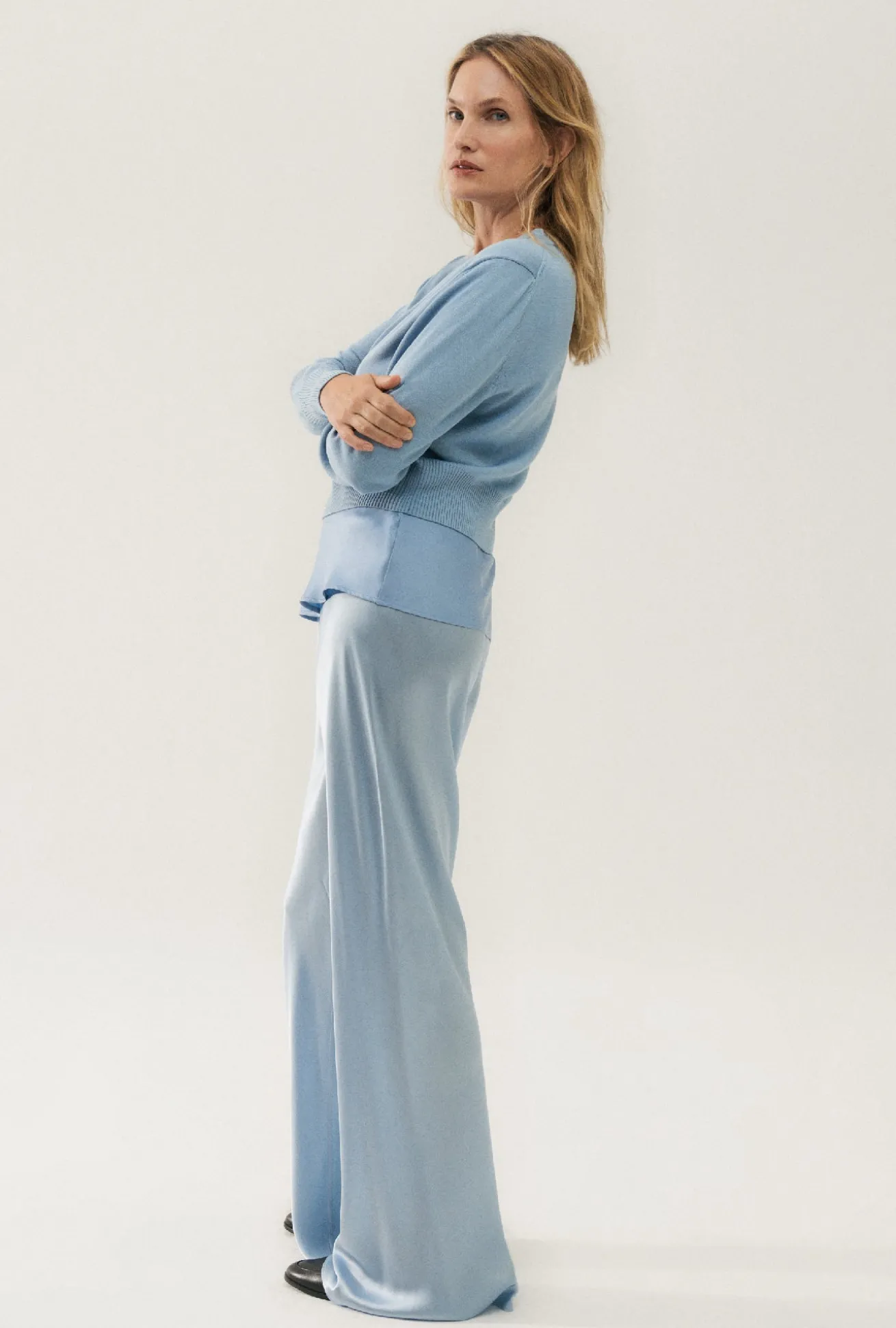 CROPPED CARDIGAN SKY