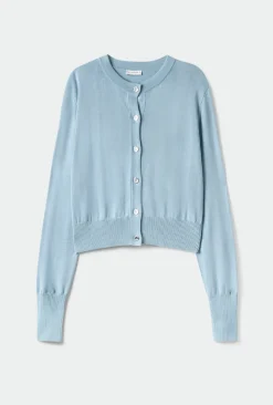 CROPPED CARDIGAN SKY