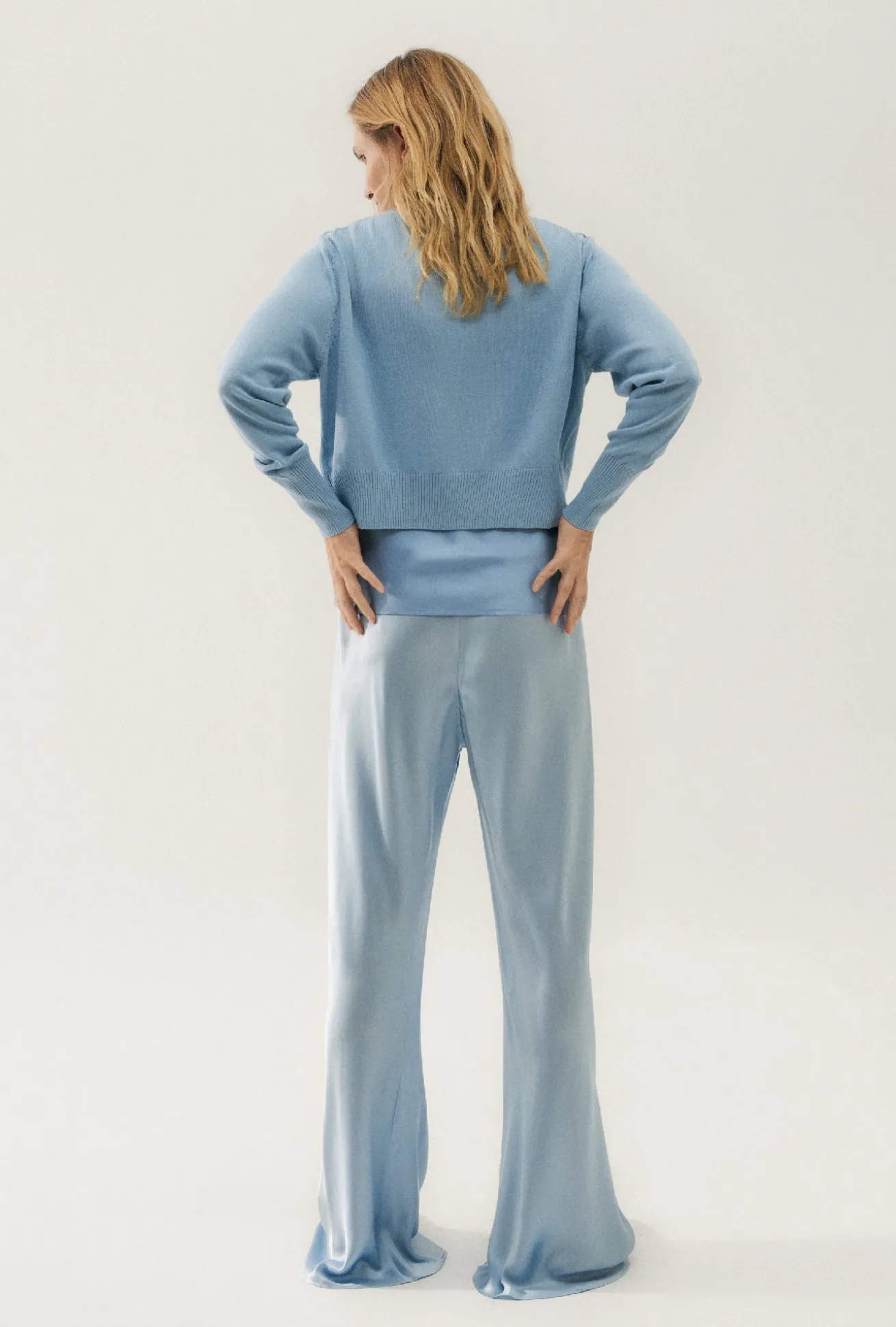 CROPPED CARDIGAN SKY