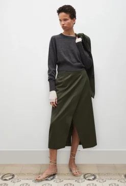 CROPPED CREWNECK GRANITE MELANGE