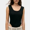 CUTAWAY BODYSUIT BLACK
