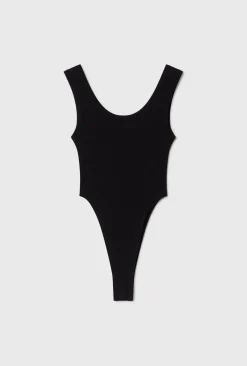 CUTAWAY BODYSUIT BLACK
