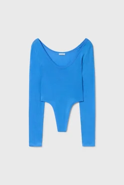 CUTAWAY LONG SLEEVE BODYSUIT WAVE