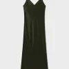 DECO RUCHED DRESS CEDAR