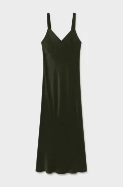 DECO RUCHED DRESS CEDAR