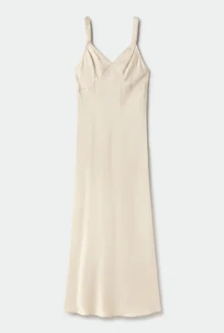 DECO RUCHED DRESS HAZELNUT