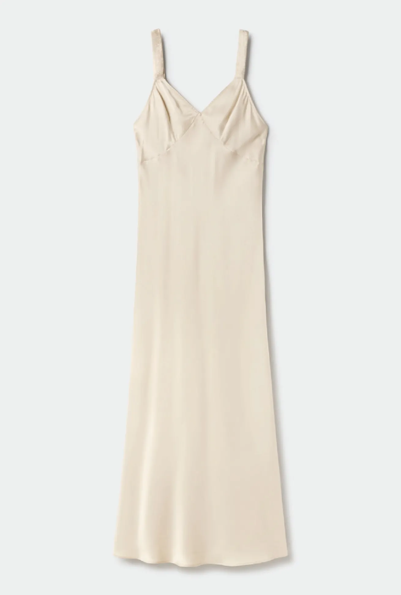 DECO RUCHED DRESS HAZELNUT