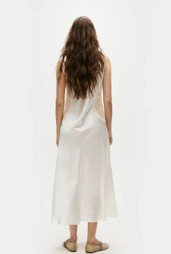 DOILIES SCOOP NECK DRESS OFF-WHITE