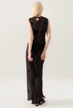 FEATHER DRESS BLACK
