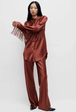 FRINGE BIAS CUT SHIRT CANYON