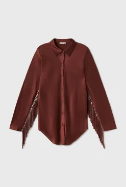 FRINGE BIAS CUT SHIRT CANYON
