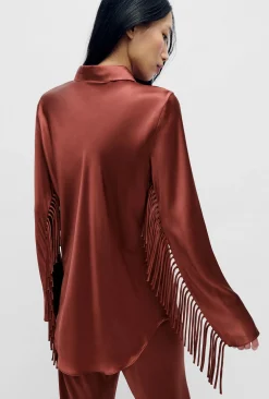 FRINGE BIAS CUT SHIRT CANYON
