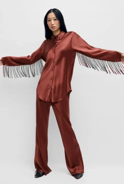 FRINGE BIAS CUT SHIRT CANYON
