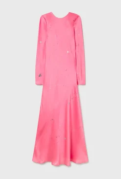 FULL SLEEVE BIAS DRESS HOG WASH