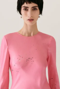 FULL SLEEVE BIAS DRESS HOG WASH