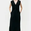 HABOTAI PLEATED DRESS BLACK