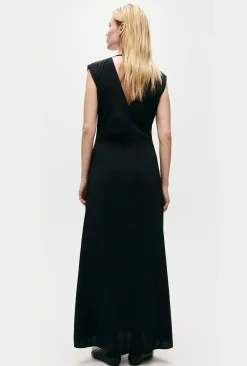 HABOTAI PLEATED DRESS BLACK