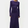 JERSEY MODAL CUTAWAY DRESS NIGHTSHADE