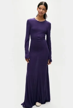 JERSEY MODAL CUTAWAY DRESS NIGHTSHADE