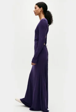 JERSEY MODAL CUTAWAY DRESS NIGHTSHADE