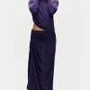 JERSEY MODAL RUCHED SKIRT NIGHTSHADE