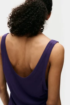 JERSEY MODAL SCOOP TANK NIGHTSHADE