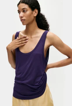 JERSEY MODAL SCOOP TANK NIGHTSHADE