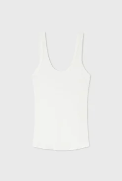 JERSEY SCOOP TANK WHITE