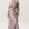 LONG BIAS CUT SKIRT ASTER FLORAL