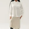 LONG BIAS CUT SKIRT HAZELNUT